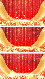 金色粒子颁奖LED背景视频
