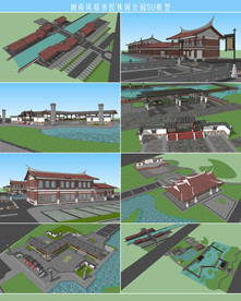 闽南风格市民休闲公园