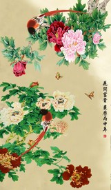 富贵牡丹竖幅