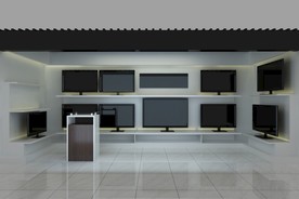 液晶电视室内效果图