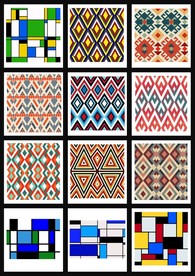 创意几何图形印花