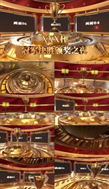 冠军奖杯颁奖之夜盛典晚会ae模