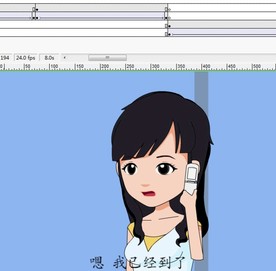 一个关于机场接飞机的动画39秒