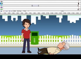 扶老人动画之两种结果164秒