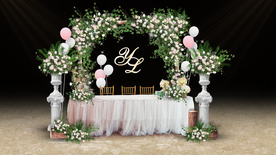 森系婚礼签到区