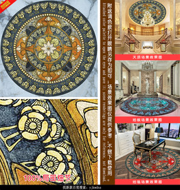 欧式圆形花纹花边图案设计