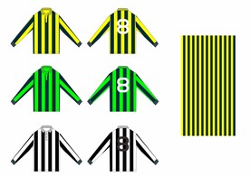 足球队服设计款式图模板