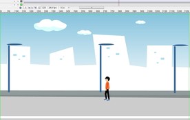 男人在路边走路动作源文件