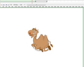 flash形状补间动画骆驼