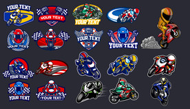 矢量摩托竞速文化系列