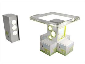 超市冰柜包柱综合3d模型