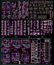 楼房门窗楼梯电梯大样图库