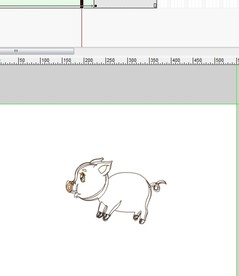 pig猪形状补间动画3秒动态应