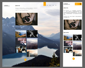摄影师个人网站 网站模板 首页
