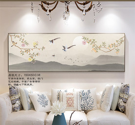 新中式手绘花鸟