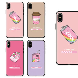 卡通饮品手机壳