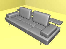 室内模型 沙发模型 欧式客厅