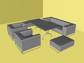 室内模型 沙发模型 欧式客厅