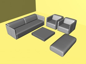 室内模型 沙发模型 欧式客厅