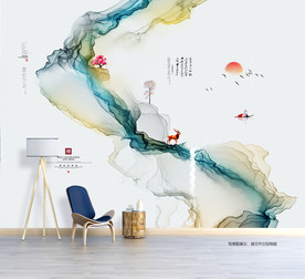 新中式 装饰画 电视背景墙