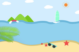 蓝色海洋背景图片