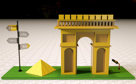 建筑 3D建模 西方建筑