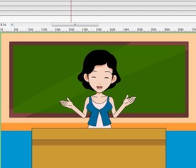 一个女老师在给学生讲课