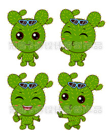 卡通仙人掌精灵