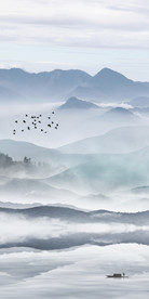 新中式山水玄关