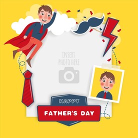 父亲节拍照框