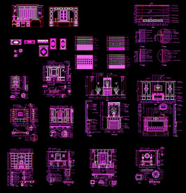 欧式壁炉大样图
