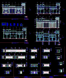棋牌室平面立面图