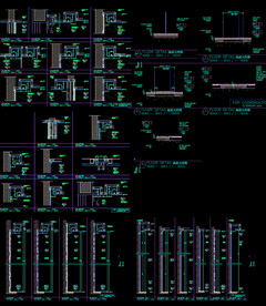 工装天花地面墙面大样图