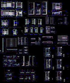 酒店双人房装饰图纸
