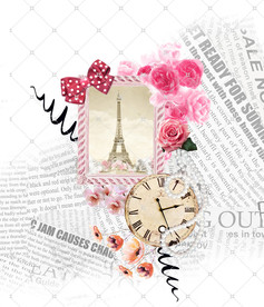 铁塔 字印花背景