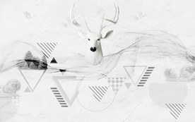 欧式麋鹿 TIF分层 新品画