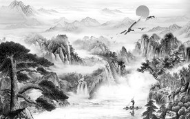 国花奢华新装饰画 TIF分层