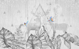 叶子奢华新装饰画 TIF分层