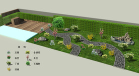 别墅庭院绿化（内含3种方案）