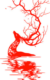 鹿高清矢量硅藻泥刻图素材