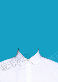 证件照白衬衫衣服模板