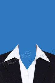 女性正装证件照模板