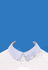 圆领衬衫模板证件照