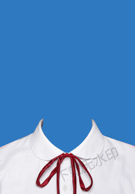 白色衬衫证件照模板