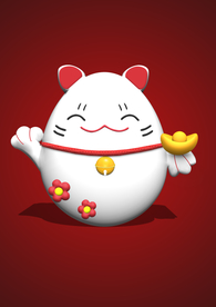 3d 立体 招财猫 可爱陶瓷