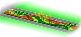 花坛绿化效果图
