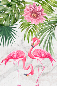 火烈鸟装饰画