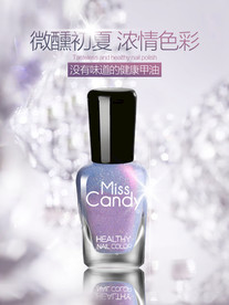 水晶精致无线端指甲油彩妆海报