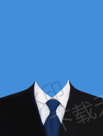 男士证件照衣服西装模板