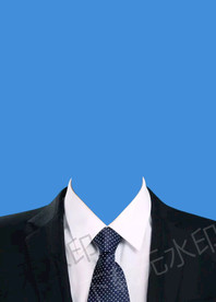 证件照难西服西装psd模板